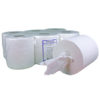 STD WHITE CENTREFEED 2 PLY EMBOSSED X 6 ROLLS