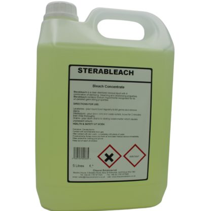 STERABLEACH CHLORINE BLEACH - 5 LITRES