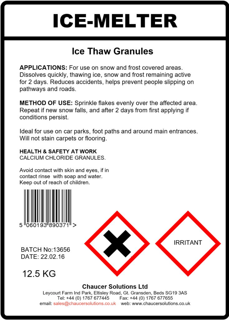 ICE MELTER 12.5kg Chaucer Solutions